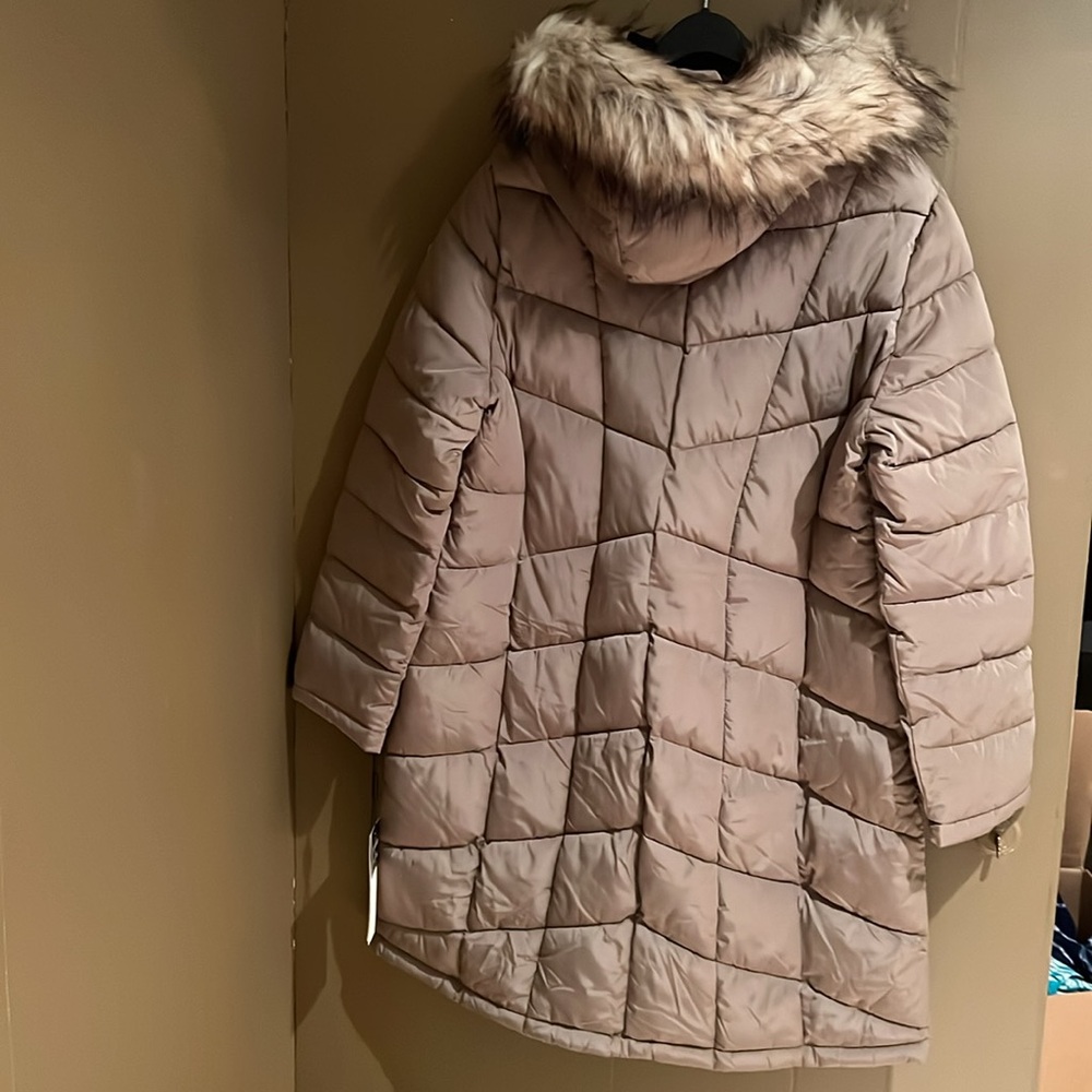 Calvin Klein Puffer Coat with faux fur trimmed hood - Size XL - New. Ta… - Picture 3 of 16